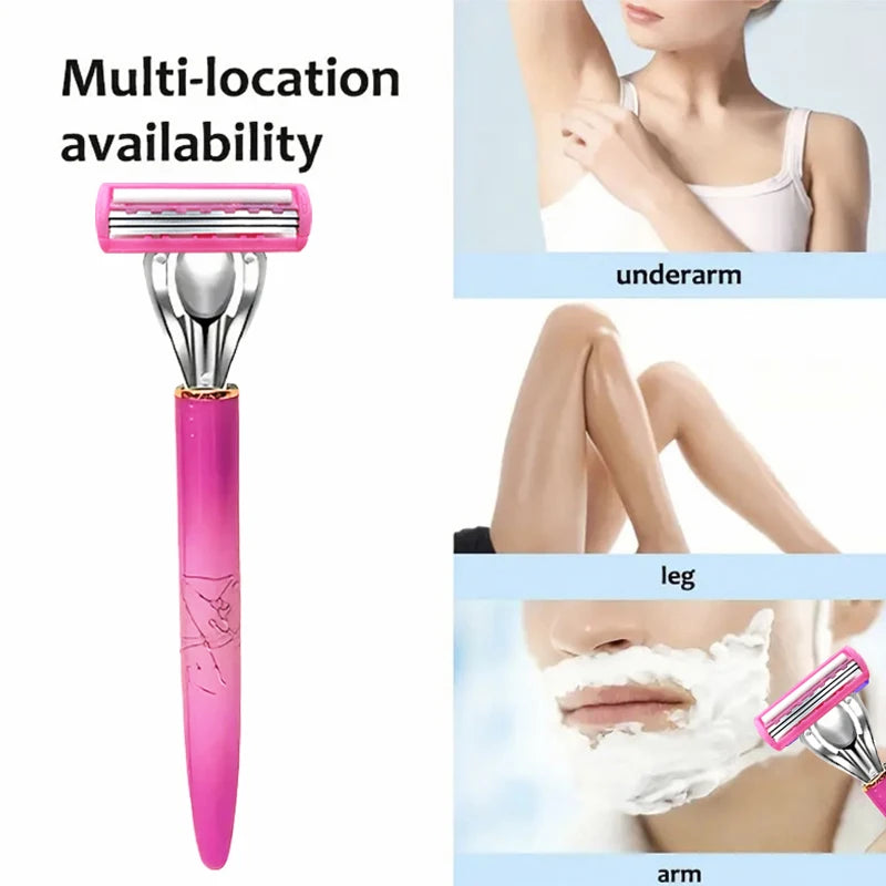Rasoir Femme avec 36 Lames de Rechange – Rasage Doux & Précis pour Jambes, Aisselles et Maillot
