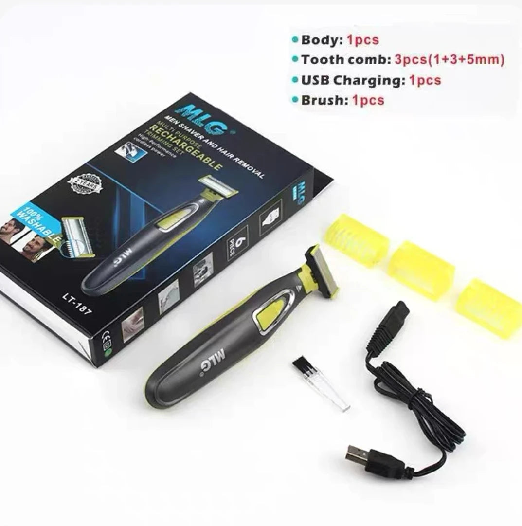 Rasoir Électrique Multifonction Homme – Tondeuse Barbe, Rasage Précis & Étanche Rechargeable