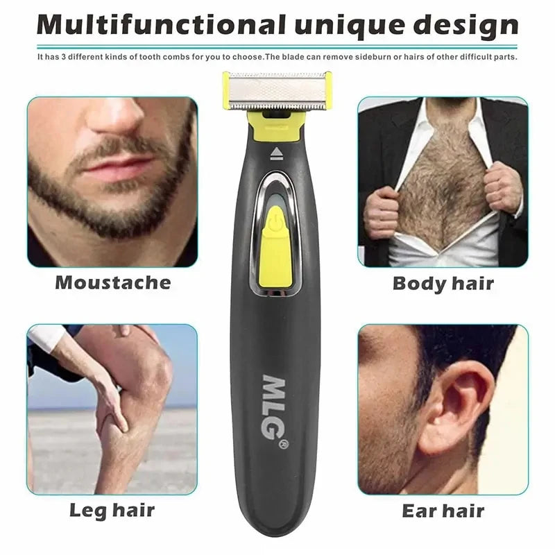 Rasoir Électrique Multifonction Homme – Tondeuse Barbe, Rasage Précis & Étanche Rechargeable