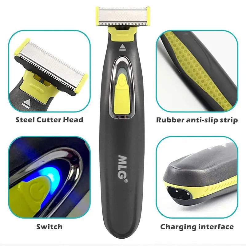 Rasoir Électrique Multifonction Homme – Tondeuse Barbe, Rasage Précis & Étanche Rechargeable