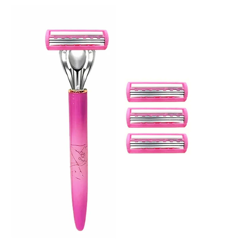 Rasoir Femme avec 36 Lames de Rechange – Rasage Doux & Précis pour Jambes, Aisselles et Maillot